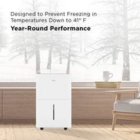 TCL - 50 Pint Smart Dehumidifier - White - Left View