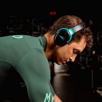 H2O Audio - RIPT Ultra Over-The-Ear Sport Headphones with Active Noise Cancellation - Black - Left View