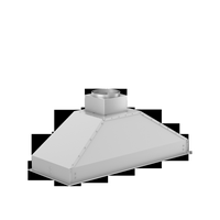 ZLINE - 46 inches - Externally Vented - Range Hood Insert - Brushed Stainless Steel - Left View