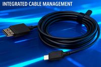 NEXT - Extra Long USB Micro 9' Play + Charge Cable For PlayStation 4 - Black - Left View