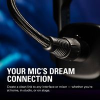 Elgato - 10' XLR Microphone Cable - Black - Left View