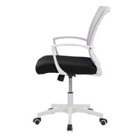 CorLiving - Workspace Mesh Back Office Chair - Grey and White - Left View