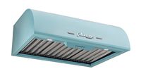 Unique Appliances - 24 inches - Externally Vented - Under cabinet Range Hood - Ocean Mist Turquoise - Left View