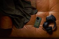 The Ridge Wallet - Magsafe Cardholder - Matte Olive - Left View