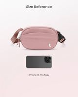 tomtoc - SlingBean-T32 1.5L Sling Bag with RFID Blocking, Belt Bag Fanny Pack Waist Bag Crossbody... - Left View