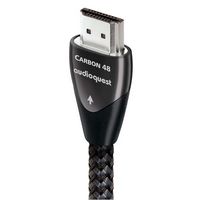 AudioQuest - Carbon 48 2.5' 4K-8K-10K 48Gbps HDMI Cable - Gray on Black - Left View