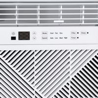 Keystone - 8,000 BTU Window Mounted Air Conditioner with Remote Control - white - Left View