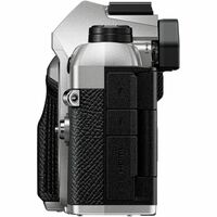 Olympus - V210070SU000 4K Video Mirrorless Camera Body Only - Silver - Left View