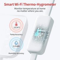 SwitchBot - Hub 2 (2nd Gen) – Wi-Fi Thermometer Hygrometer, IR Remote, Light Sensor, Works with A... - Left View