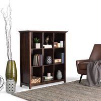 Simpli Home - Acadian 9 Cube Bookcase and Storage Unit - Brunette Brown - Left View