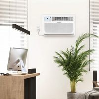Keystone - 14,000 BTU 230V Through-the-Wall Air Conditioner with Follow Me LCD Remote Control - W... - Left View