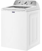 Maytag - 4.7 Cu. Ft. Top Load Agitator Washer with Extra Power Cycle - White - Left View