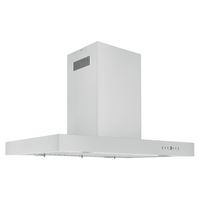 ZLINE - 42 inches - Externally Vented - Island Range Hood - Stainless steel - Left View