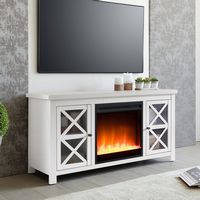 Camden&Wells - Portland Crystal Fireplace TV Stand for Most TVs up to 55