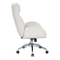 OSP Home Furnishings - Blanchard Office Chair - White - Left View