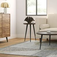 Simpli Home - Clairmont Round Side Table - Cognac - Left View