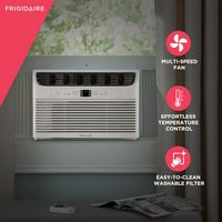 Frigidaire - 250 Sq. Ft. 6,000 BTU Window Air Conditioner - White - Left View
