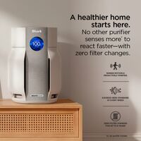 Shark - BreatheClear Air Purifier with NeverChange, 750 sqft - Dove - Left View