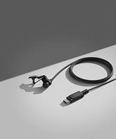 Sennheiser - XS Lav USB-C Omnidirectional Clip-on Microphone - Black - Left View