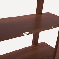 Burrow - Index Hardwood 3-Shelf Bookshelf - Walnut - Left View