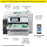 Epson - EcoTank Pro ET-16600 Wireless All-In-One Inkjet Printer - White - Left View