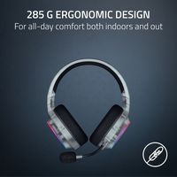 Razer - Barracuda X Chroma Wireless Over-the-Ear Gaming Headset for PC, Mac, Playstation, Nintend... - Left View