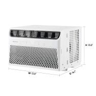 Hisense - 8,000 BTU 350 Sq. Ft. Smart Window Air Conditioner with Wi-fi and Remote Control - White - Left View