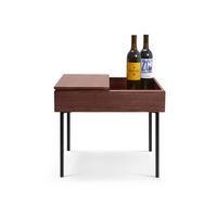 Burrow - Carta Hardwood Side Table - Walnut - Left View