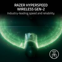 Razer - DeathAdder V4 Pro Lightweight Optical Gaming Mouse with 150 Hour Battery - Wireless - White - Left View