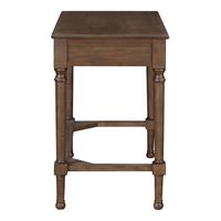 OSP Home Furnishings - Marna Writing Desk with Drawer in Black - Brown Oak - Left View