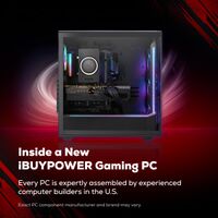 iBUYPOWER - Slate Gaming Desktop PC - Intel Core Ultra 5 225F, INTEL Arc B570 10GB, 16GB DDR5 RGB... - Left View