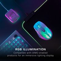 Turtle Beach - Kone XP Air Wireless Optical Gaming Mouse with Charging Dock and AIMO RGB Lighting... - Left View