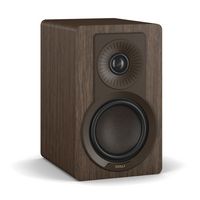 DALI - Kupid Designer Bookshelf Speakers - Dark Walnut - Left View