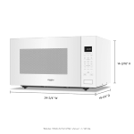 Whirlpool - 2.2 Cu. Ft. Countertop Microwave with Sensor Cooking - Stainless Steel - Left View