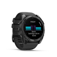 Garmin - fēnix 8 AMOLED  GPS Smartwatch 51mm Fiber-reinforced polymer - Slate Gray - Left View