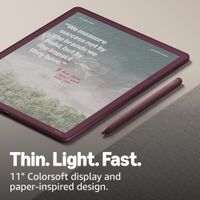 Amazon - Kindle Scribe Colorsoft 64GB (newest model), 11” paper-like color display with front lig... - Left View