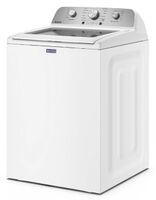 Maytag - 4.7 Cu. Ft. Top Load Agitator Washer with Extra Power Cycle - White - Left View