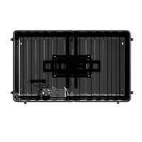 Storm Shell - Deluxe Weatherproof 55” Outdoor TV Enclosure with Full Motion TV Mount Included - B... - Left View
