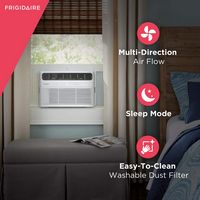 Frigidaire - 250 Sq. Ft. 6,000 BTU Window Air Conditioner - White - Left View