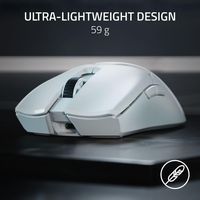 Razer - Viper V2 Pro Lightweight Optical Gaming Mouse with 80 Hour Battery Life - Wireless - White - Left View