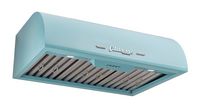 Unique Appliances - 30 inches - Externally Vented - Under cabinet Range Hood - Ocean Mist Turquoise - Left View