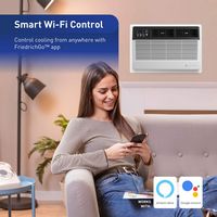 Friedrich - 700 Sq. Ft. 14,000 BTU Smart Through-the-Wall Air Conditioner 10,600 BTU Heater with ... - Left View