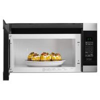 Amana - 1.6 Cu. Ft. Over-the-Range Microwave - Stainless Steel - Left View