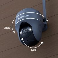 Reolink - Go Series G440 4K 8MP Solar Outdoor Wireless 4G LTE Pan Tilt Security Camera with 32GB ... - Left View