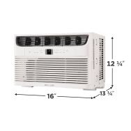Frigidaire - 115V 8,000 BTU 350 Sq. Ft. Smart Window Air Conditioner with Remote - White - Left View