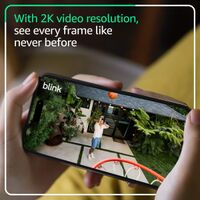 Blink - Outdoor 2K+ Wireless Smart Security Camera, 2K video, Two-way audio w/ noise cancellation... - Left View