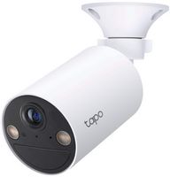 TP-Link - Tapo Smart Wire-Free Indoor/Outdoor Security Camera (2-Pack) - No Monthly Fees - White - Left View