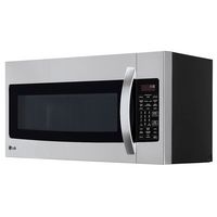 LG - 1.7 Cu. Ft. Convection Over-the-Range Microwave - Stainless Steel - Left View