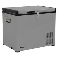 Whynter - Portable 1.4 Cu. Ft. Mini Fridge - Gray - Left View