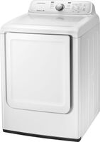 Samsung - 7.2 Cu. Ft. Gas Dryer with 8 Cycles - White - Left View